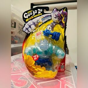 ULTRA RARE CRUNCHY RHINESTONE Goo Jit Zu Meteor Madness Figure & Gauntlet CHASE